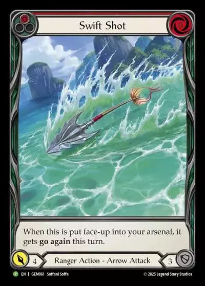 Swift Shot RED GEM061 - GEM - Pack 2 - Flesh and blood card