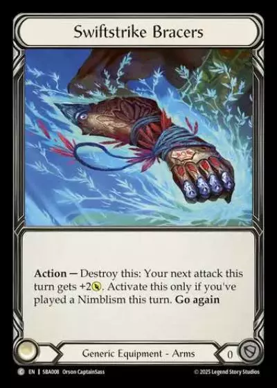 Swiftstrike Bracers SBA008 - Silver Age Chapter 3 - Briar - Flesh and blood card