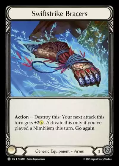 Swiftstrike Bracers SEA183 - High Seas - Flesh and blood card