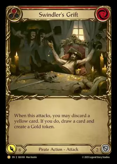 Swindler's Grift RED SEA169-TP - High Seas - Treasure Pack - Flesh and blood card