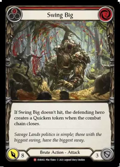 Swing Big RED EVR002 - Everfest - Flesh and blood card