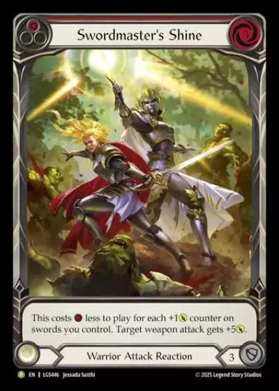 Swordmaster's Shine LGS446-CF - Skirmish - Season 14 - Flesh and blood card