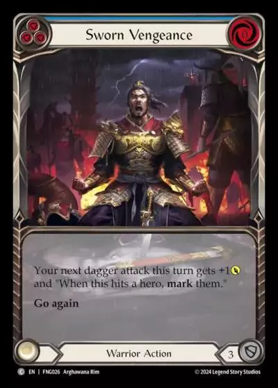 Sworn Vengeance BLUE FNG026 - The Hunted Blitz Deck - Fang - Flesh and blood card