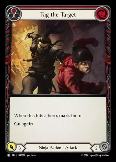 Tag the Target RED HNT092 - The Hunted - Flesh and blood card