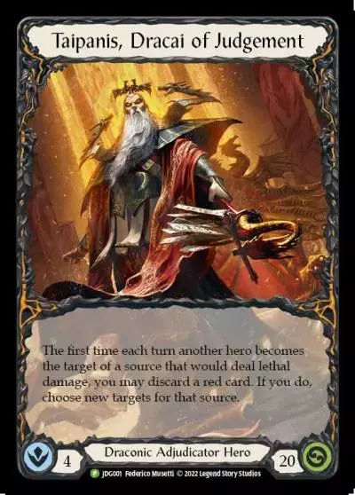 Taipanis, Dracai of Judgement JDG001-CF - Judge Support - Premier 2022 - Flesh and blood card