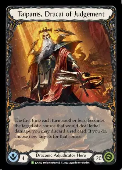 Taipanis, Dracai of Judgement JDG002-RF - Road to Nationals - 2022 - Flesh and blood card