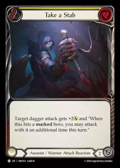 Take a Stab YELLOW HNT212 - The Hunted - Flesh and blood card
