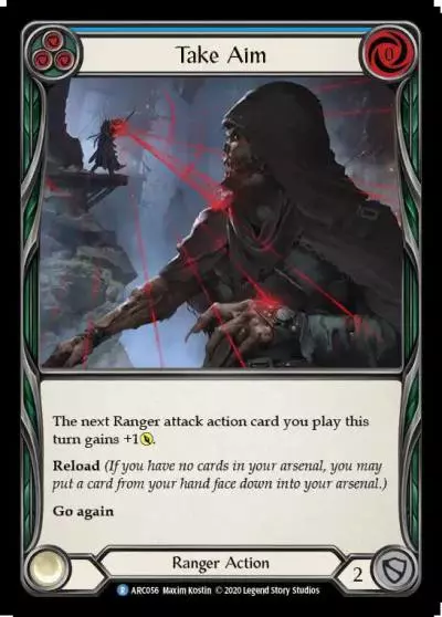 Take Aim BLUE U-ARC056-RF - Arcane Rising - Unlimited - Flesh and blood card