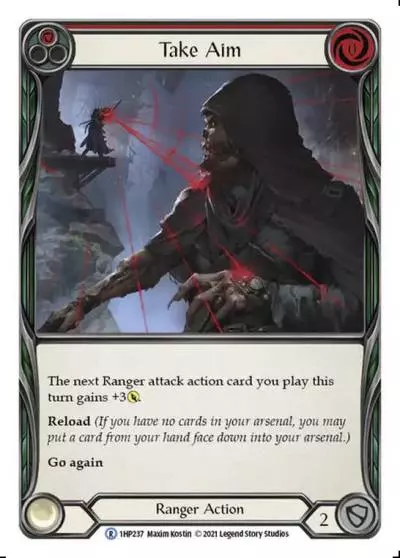 Take Aim RED 1HP237 - History Pack 1 - Flesh and blood card