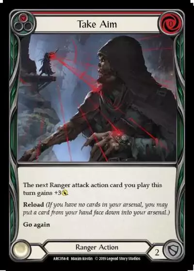 Take Aim RED ARC054 - Arcane Rising - Flesh and blood card