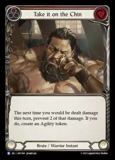 Take it on the Chin RED HVY160 - Heavy Hitters - Flesh and blood card