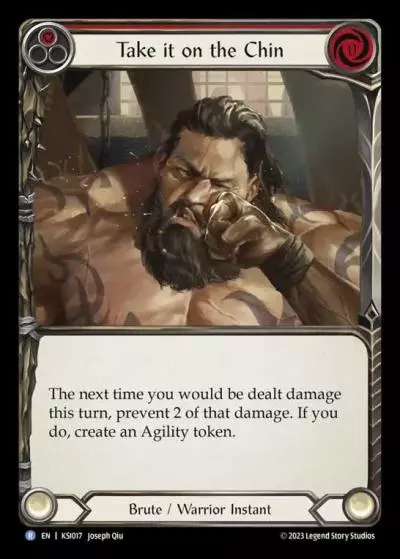 Take it on the Chin RED KSI017 - Kassai - Heavy Hitters Blitz Deck - Flesh and blood card