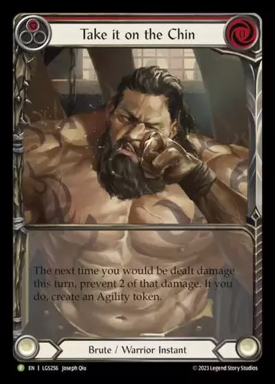 Take it on the Chin RED LGS256-RF - Armory - Season 12 - Flesh and blood card