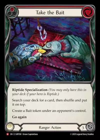 Take the Bait RED SUP258 - Super Slam - Flesh and blood card
