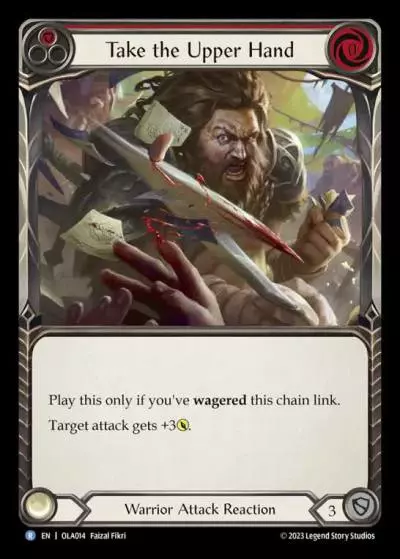 Take the Upper Hand RED OLA014 - Olympia - Heavy Hitters Blitz Deck - Flesh and blood card