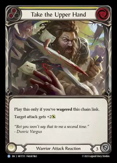 Take the Upper Hand YELLOW HVY113 - Heavy Hitters - Flesh and blood card