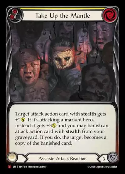 Take Up the Mantle YELLOW HNT014 - The Hunted - Flesh and blood card