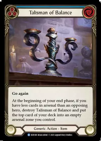 Talisman of Balance BLUE EVR188 - Everfest - Flesh and blood card