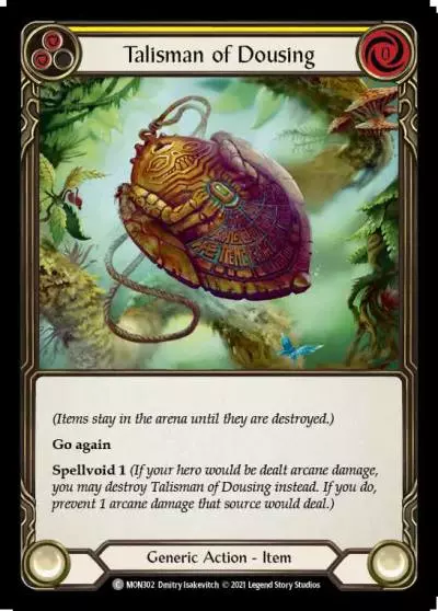 Talisman of Dousing YELLOW MON302 - Monarch - Flesh and blood card
