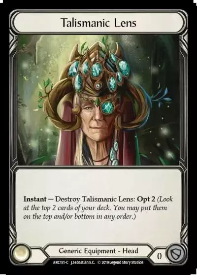 Talismanic Lens ARC151 - Arcane Rising - Flesh and blood card