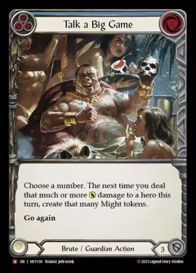 Talk a Big Game BLUE HVY136 - Heavy Hitters - Flesh and blood card