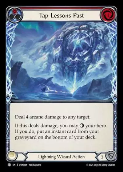 Tap Lessons Past OMN124 - Omens of the Third Age - Flesh and blood card
