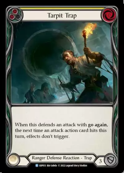 Tarpit Trap YELLOW RIP013 - Riptide - Blitz Deck - Flesh and blood card