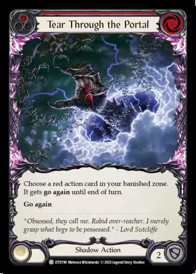 Tear Through the Portal RED DTD190 - Dusk till Dawn - Flesh and blood card