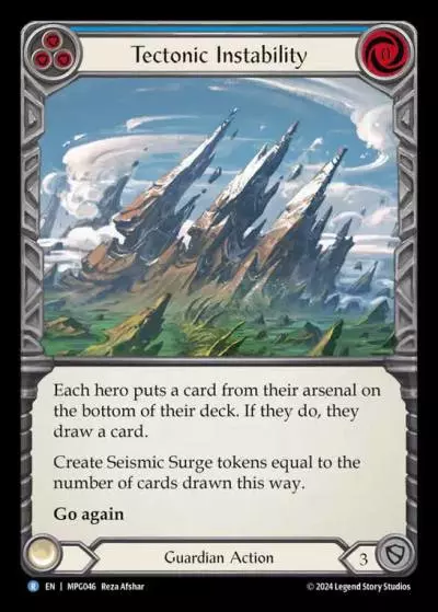 Tectonic Instability BLUE MPG046 - Mastery Pack Guardian - Flesh and blood card