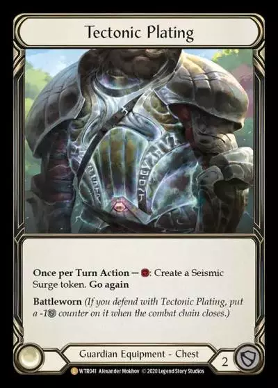 Tectonic Plating R-WTR041-RF - Welcome to Rathe - Unlimited Revised - Flesh and blood card