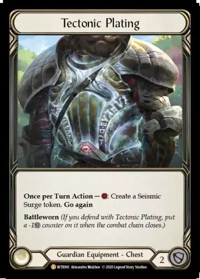 Tectonic Plating U-WTR041-RF - Welcome to Rathe - Unlimited - Flesh and blood card