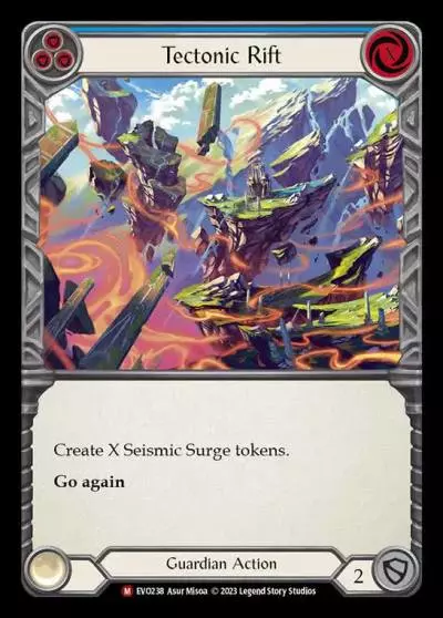 Tectonic Rift BLUE EVO238 - Bright Lights - Flesh and blood card