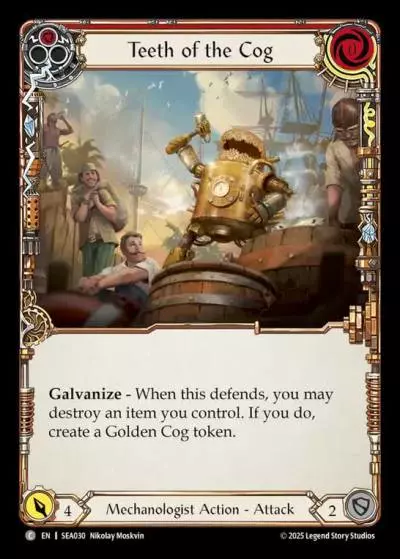 Teeth of the Cog RED SEA030 - High Seas - Flesh and blood card