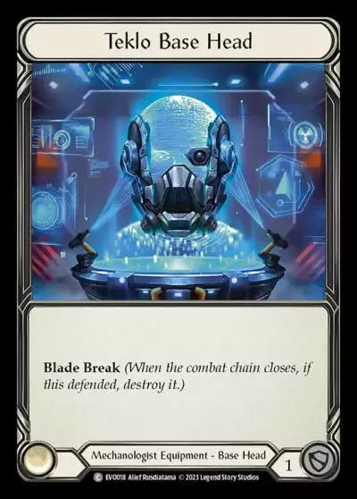 Teklo Base Head EVO018 - Bright Lights - Flesh and blood card