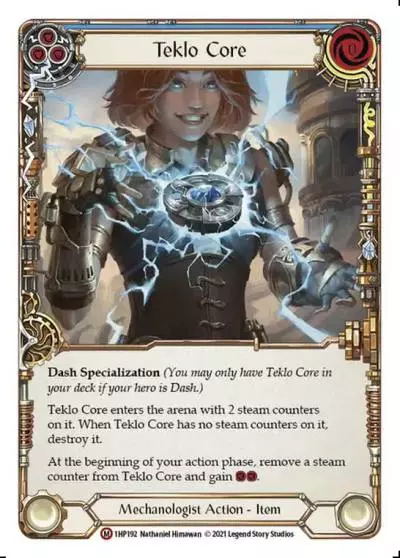 Teklo Core BLUE 1HP192 - History Pack 1 - Flesh and blood card