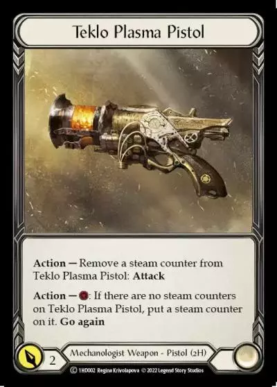 Teklo Plasma Pistol 1HD002 - Dash - Blitz Deck - Flesh and blood card