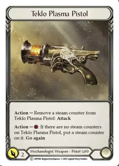 Teklo Plasma Pistol 1HP184 - History Pack 1 - Flesh and blood card
