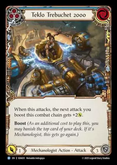 Teklo Trebuchet 2000 SDA031 - Silver Age Chapter 1 - Dash - Flesh and blood card