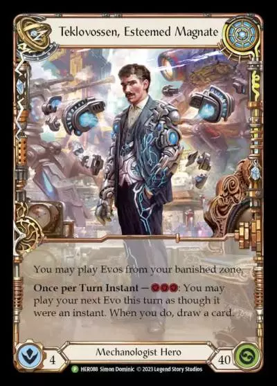 Teklovossen, Esteemed Magnate HER088-CF - Judge Pack - Season 3 - Flesh and blood card