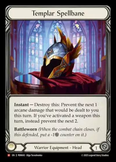 Templar Spellbane PEN043 - Compendium of Rathe - Flesh and blood card