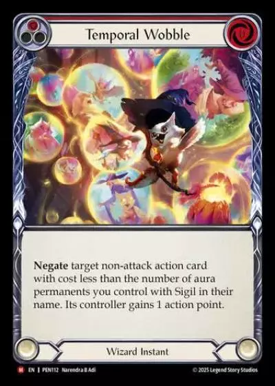 Temporal Wobble PEN112 - Compendium of Rathe - Flesh and blood card