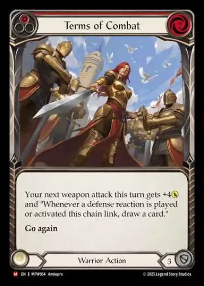 Terms of Combat MPW034 - Mastery Pack Warrior - Flesh and blood card