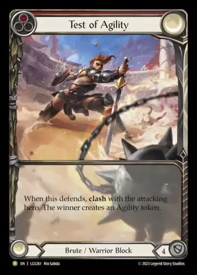 Test of Agility RED LGS261-RF - Armory - Season 12 - Flesh and blood card