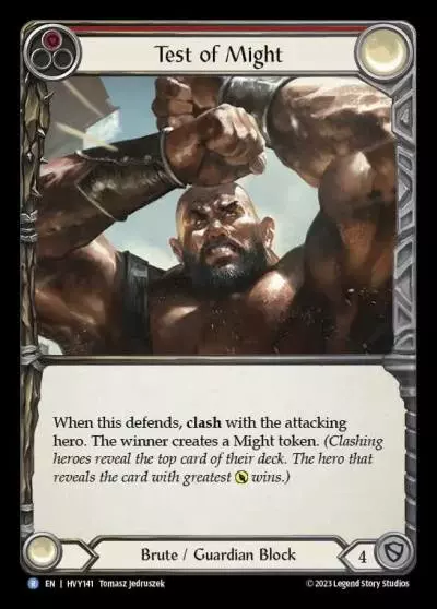 Test of Might RED HVY141 - Heavy Hitters - Flesh and blood card