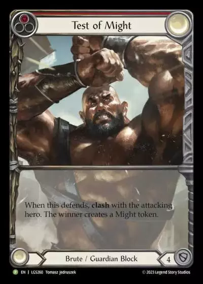 Test of Might RED LGS260-RF - Armory - Season 12 - Flesh and blood card