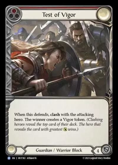 Test of Vigor RED HVY182 - Heavy Hitters - Flesh and blood card