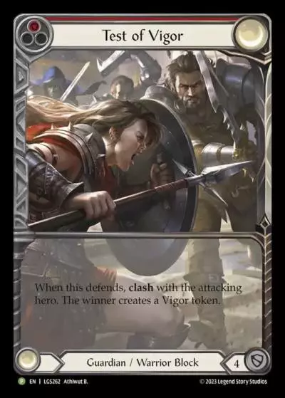 Test of Vigor RED LGS262-RF - Armory - Season 12 - Flesh and blood card