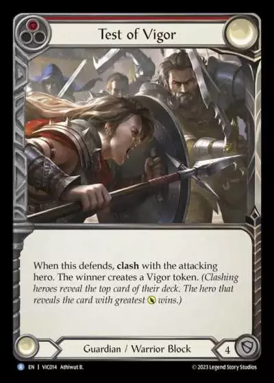 Test of Vigor RED VIC014 - Victor - Heavy Hitters Blitz Deck - Flesh and blood card