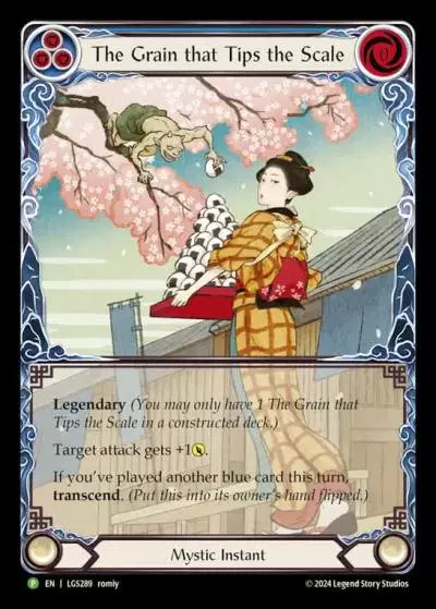 The Grain that Tips the Scale BLUE LGS289-RF - Buy-a-Box - Part the Mistveil - Flesh and blood card