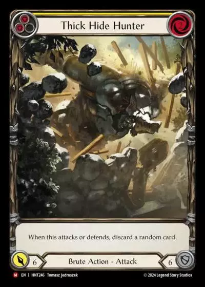 Thick Hide Hunter YELLOW HNT246-EA - The Hunted - Flesh and blood card
